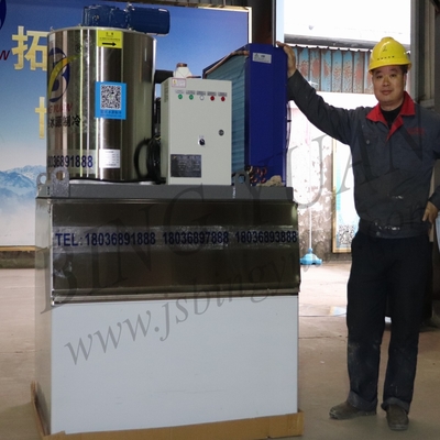 Máy làm đá vảy thương mại hiệu suất cao 3,94kw ~ 90kw 1 tấn