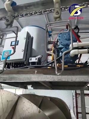 Máy làm đá vảy 8 tấn bằng thép không gỉ SUS304 cho cá