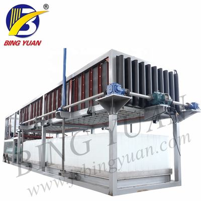 Chứng nhận CE Thép không gỉ Hoàn toàn tự động Hệ thống trực tiếp 10T / ngày Máy làm đá viên